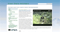 Desktop Screenshot of greenghanavolunteers.org
