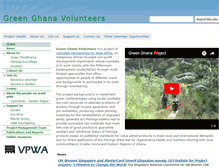 Tablet Screenshot of greenghanavolunteers.org